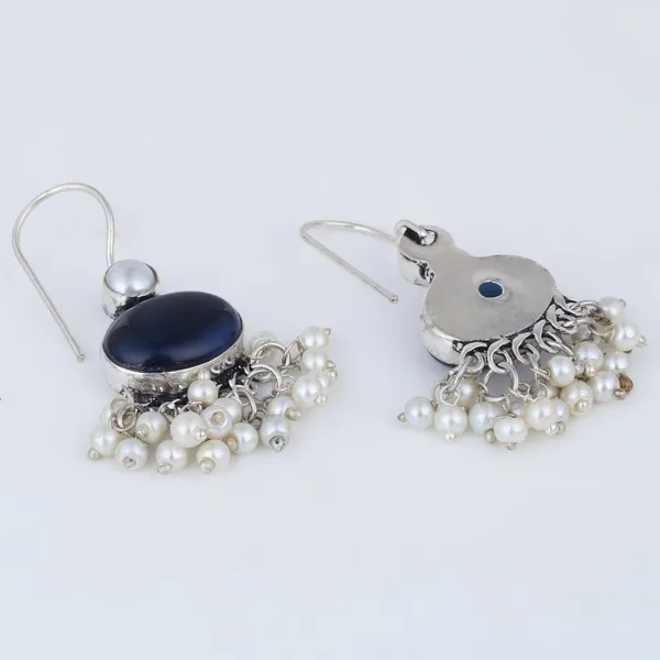 Stone_Pearl_Fringe_Drop_Earrings