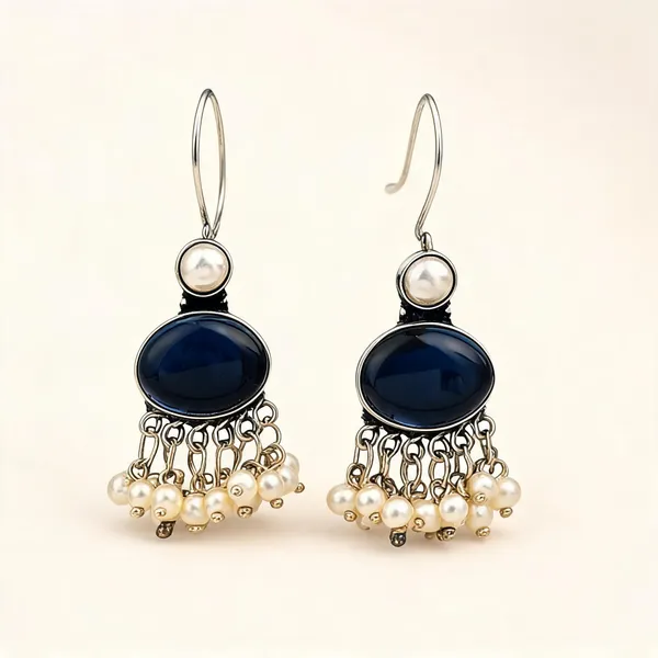 Stone_Pearl_Fringe_Drop_Earrings_Pack_Of_2
