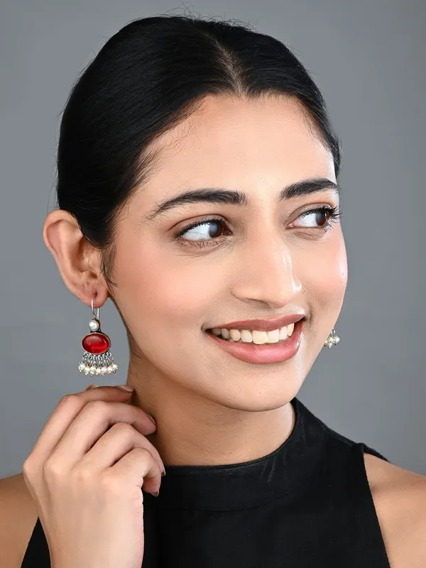 Stone_Pearl_Fringe_Drop_Earrings