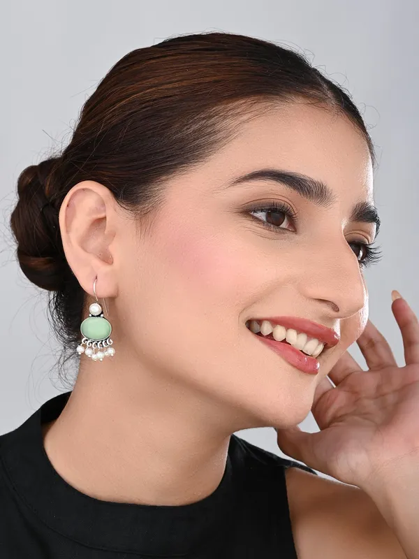 Stone_Pearl_Fringe_Drop_Earrings