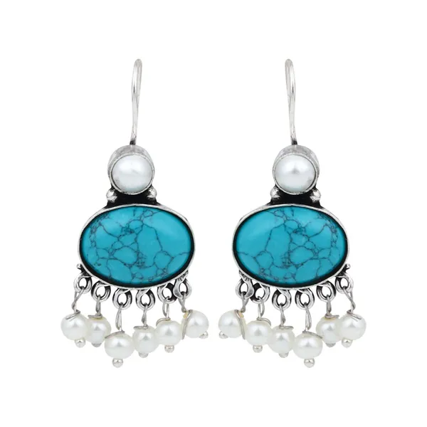 Stone_Pearl_Fringe_Drop_Earrings