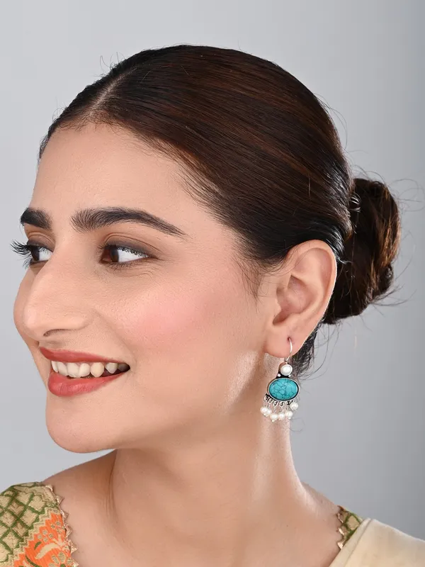 Stone_Pearl_Fringe_Drop_Earrings