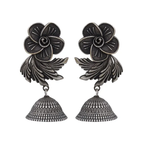 Floral_Jhumki_Statement_Earrings