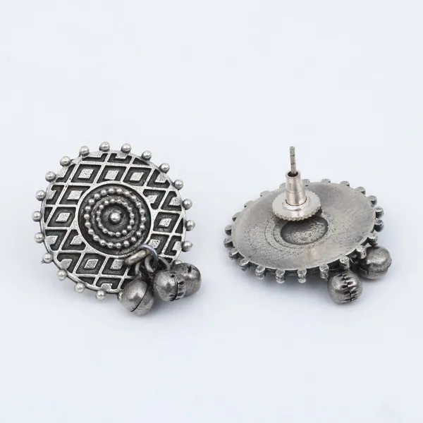 Oxidized_Circular_Tribal_Stud_Earrings