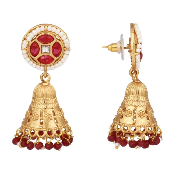 Gold_plated,Beads_&_Brass_Necklace_&_Earring_Set