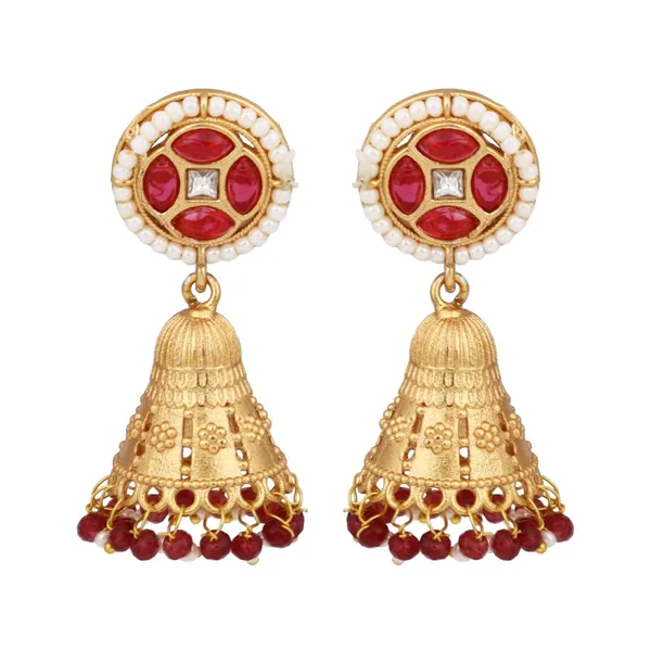 Gold_Plated_Beads_Brass_Necklace_And_Earring_Set
