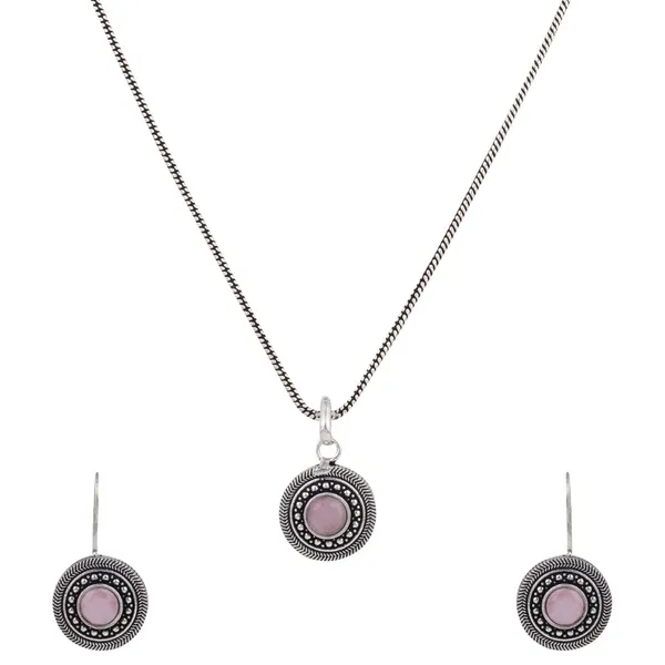 Oxidised_Pendant_Necklace_Set_with_Matching_Drop_Earrings