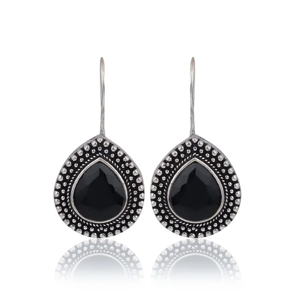 Oxidised_Teardrop_Pendant_Necklace_Set_with_Matching_Drop_Earrings