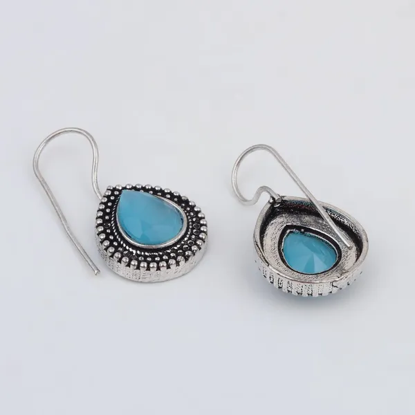 Oxidised_Teardrop_Pendant_Necklace_Set_with_Matching_Drop_Earrings