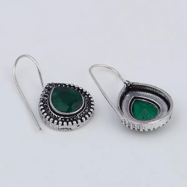 Oxidised_Teardrop_Pendant_Necklace_Set_with_Matching_Drop_Earrings