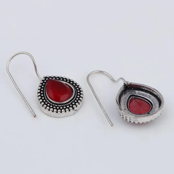 Oxidised_Teardrop_Pendant_Necklace_Set_with_Matching_Drop_Earrings