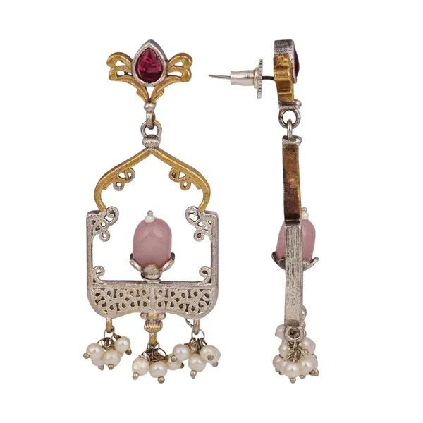 Elegant_Dual-Tone_Jharokha_Drop_Earrings