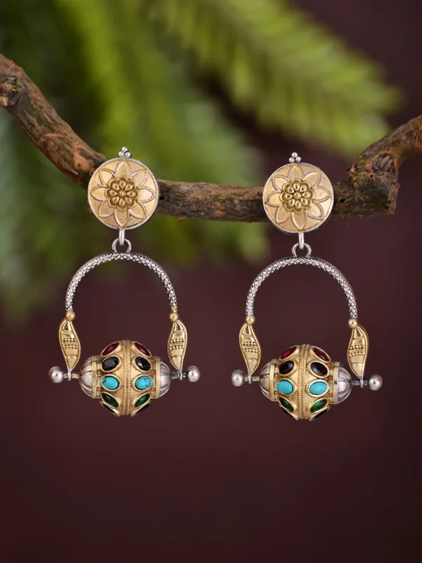 Dual_Tone_Brass_Globe_Hoop_Earrings