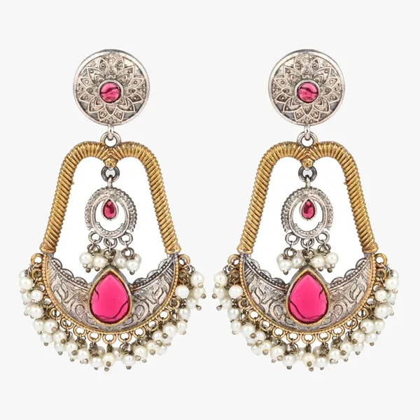 Gold_&_Silver_Dual_Tone_Drop_earrings