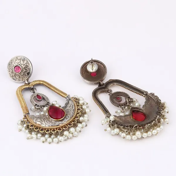 Gold_&_Silver_Dual_Tone_Drop_earrings