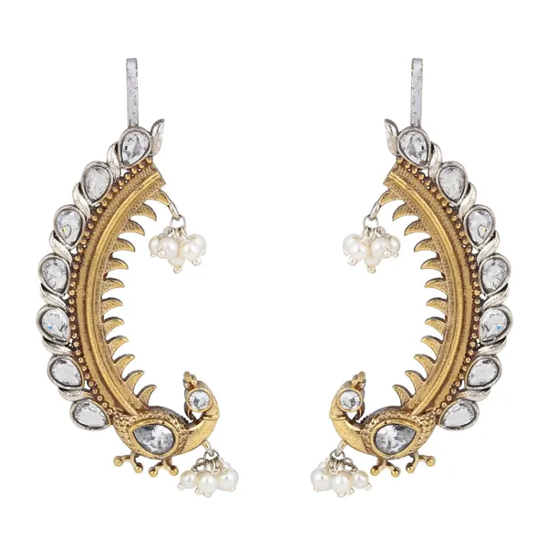 Peacock_Crescent_Earrings