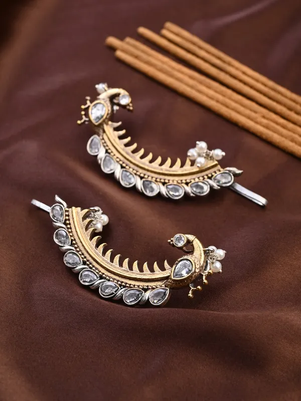 Peacock_Crescent_Earrings