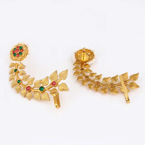 Flower_Bloom_Copper_Jhumka_Earrings