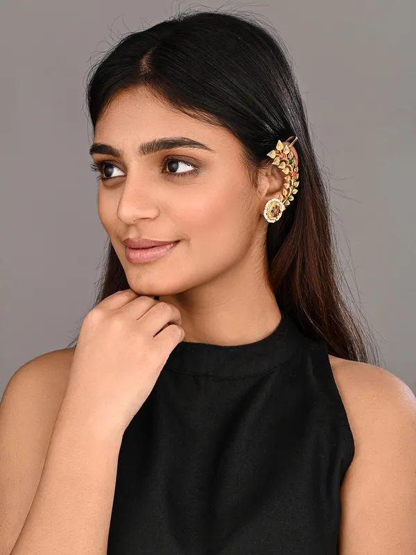 Flower_Bloom_Copper_Jhumka_Earrings