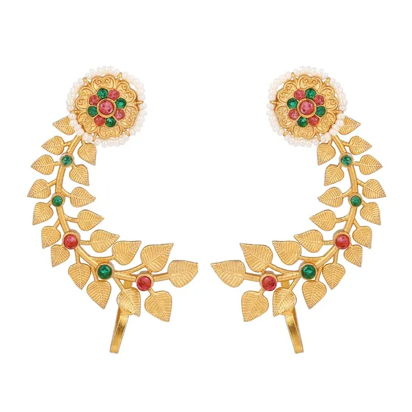 Flower_Bloom_Copper_Jhumka_Earrings
