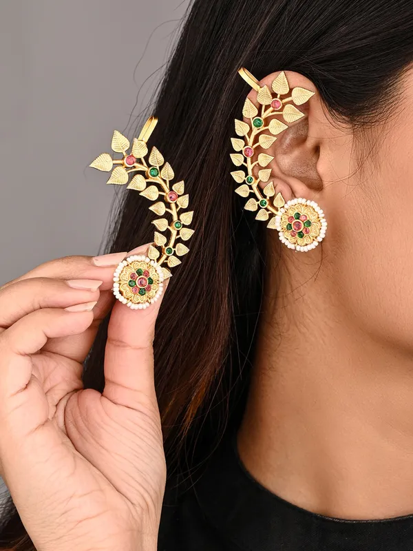 Flower_Bloom_Copper_Jhumka_Earrings