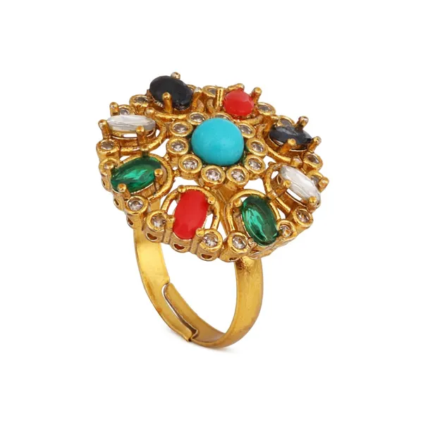 Multicolor_Floral_Statement_Ring_–_Gold_Finish_Adjustable_Cocktail_Ring