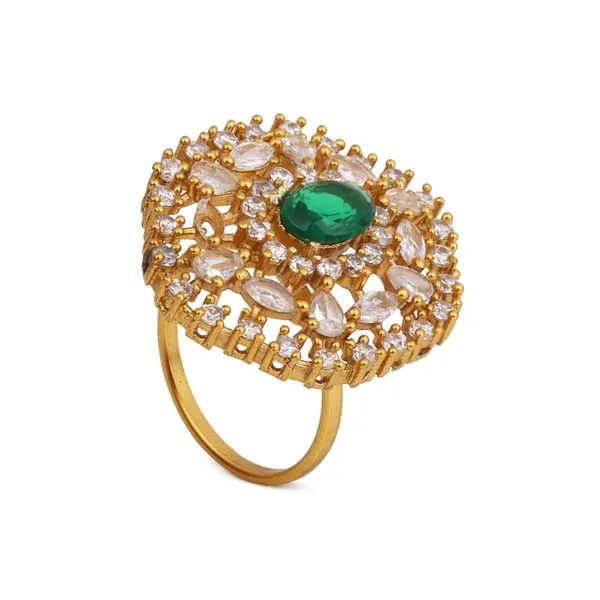 Emerald_Green_Stone_&_Crystal_Floral_Ring