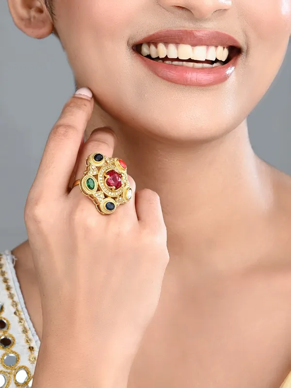 Multicolor_Kundan-Inspired_Statement_Ring