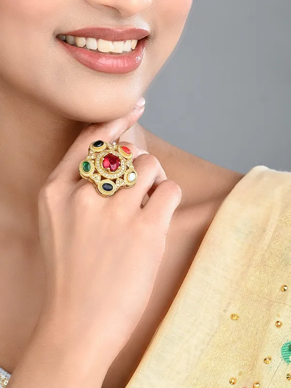 Multicolor_Kundan-Inspired_Statement_Ring