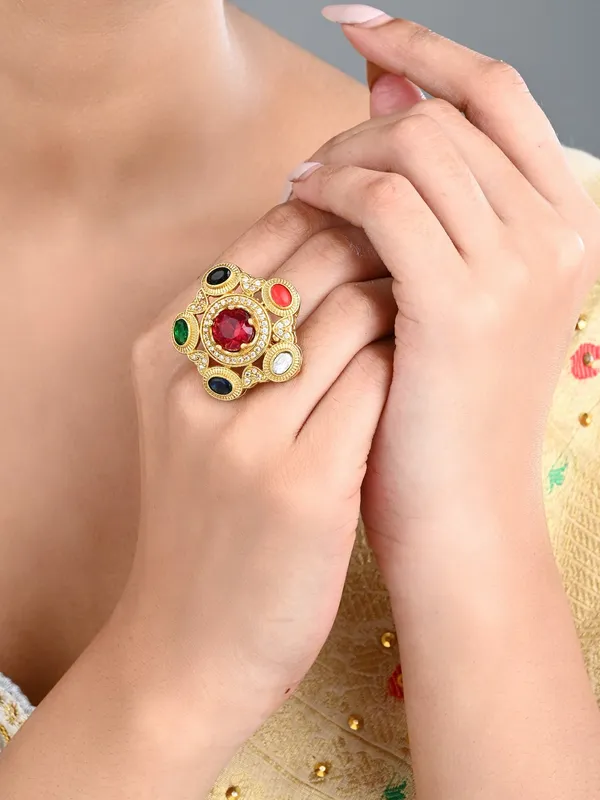 Multicolor_Kundan-Inspired_Statement_Ring