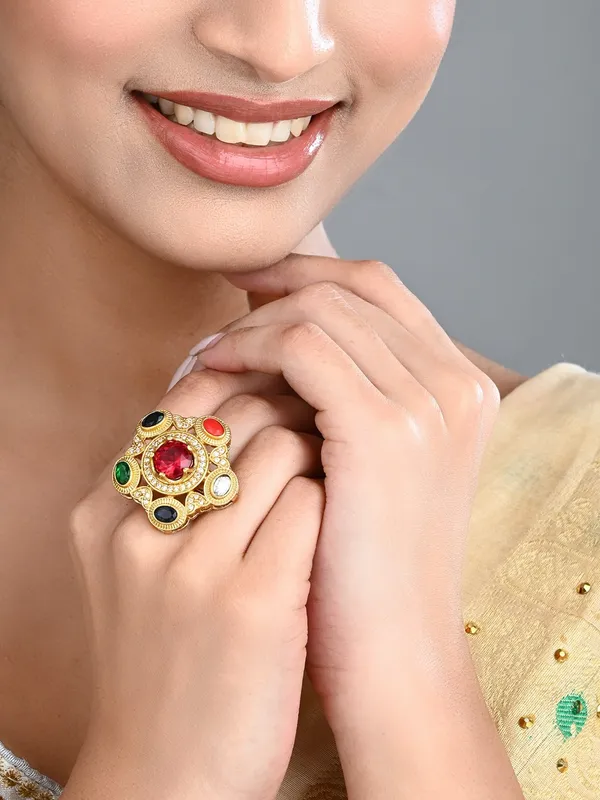 Multicolor_Kundan-Inspired_Statement_Ring