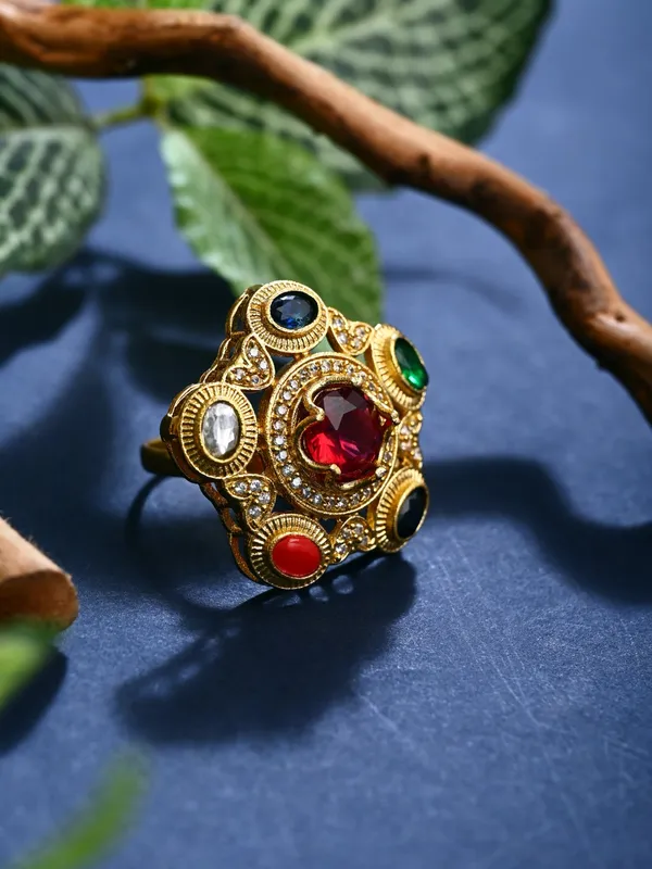 Multicolor_Kundan-Inspired_Statement_Ring