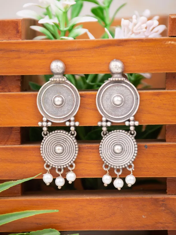 Antique_Layered_Circle_Drop_Earrings