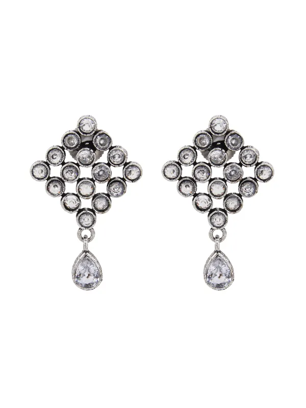Crystal_Lattice_Silver_Drop_Earrings