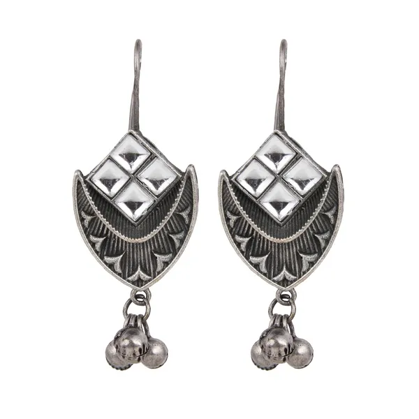 Tribal_Shield_Oxidised_Drop_Earrings