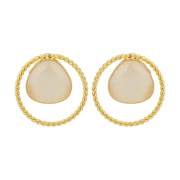 Gold_Plated_Stone_Hoop_Stud_Earrings