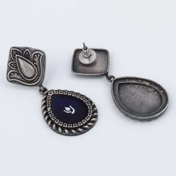 Hand_painted_pear_shaped_drop_earring