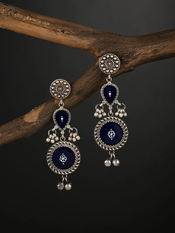 Hand-Painted_circular_Drop_Earrings