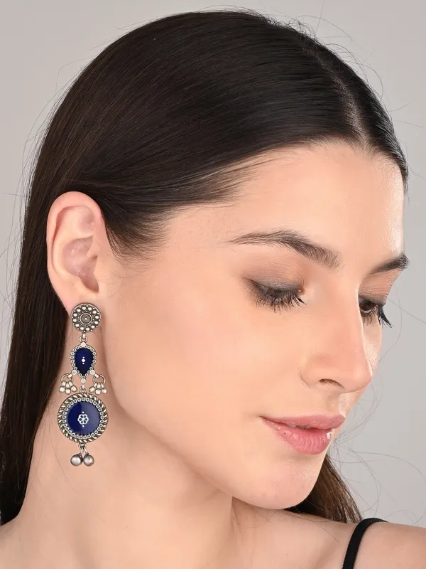 Hand-Painted_circular_Drop_Earrings