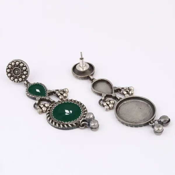 Hand-Painted_circular_Drop_Earrings