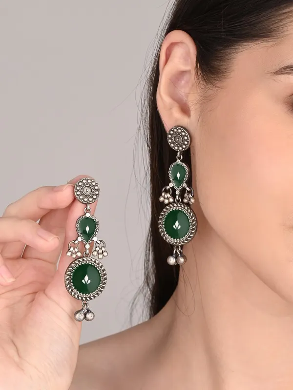 Hand-Painted_circular_Drop_Earrings