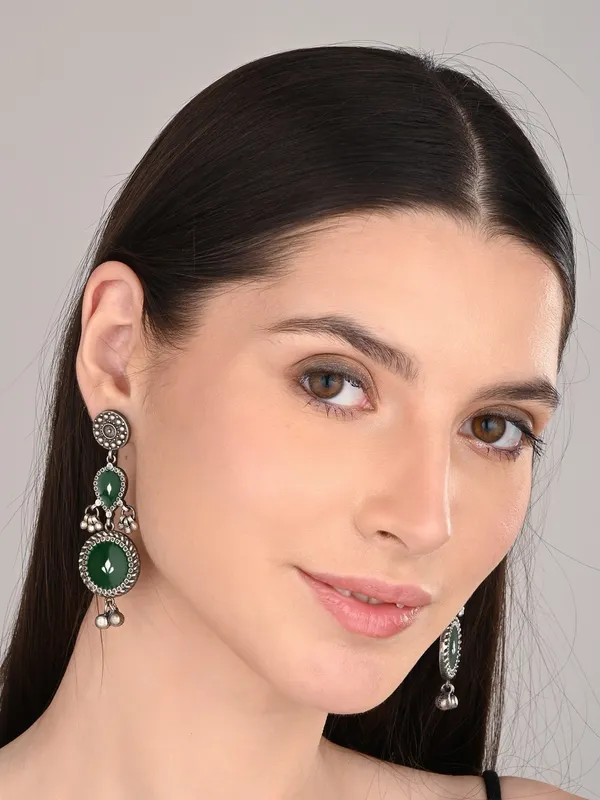 Hand-Painted_circular_Drop_Earrings