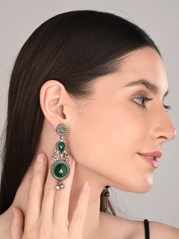 Hand-Painted_circular_Drop_Earrings