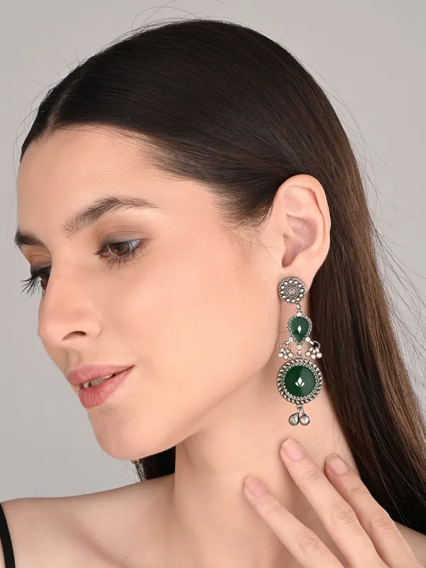 Hand-Painted_circular_Drop_Earrings