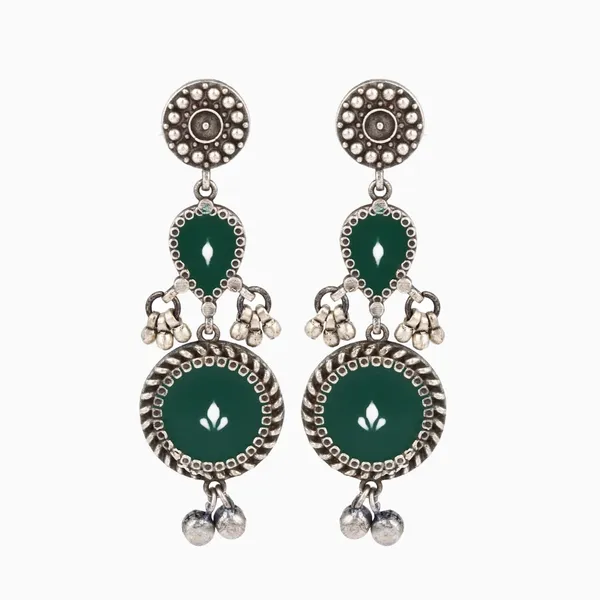 Hand_Painted_Circular_Drop_Earrings