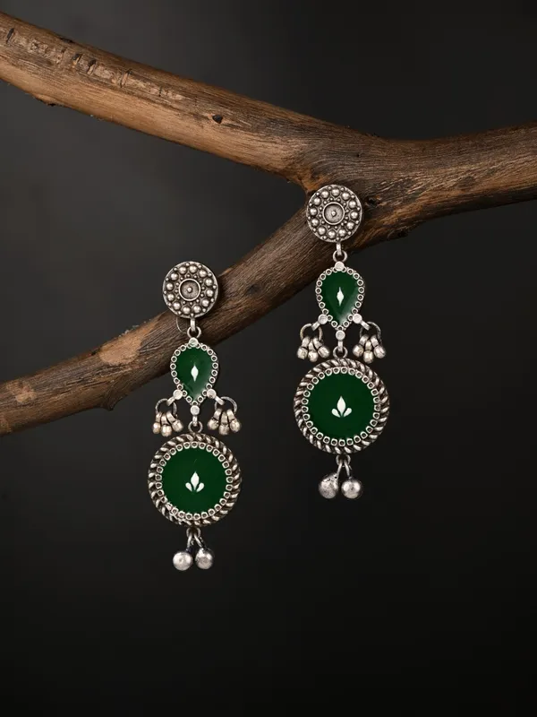Hand_Painted_Circular_Drop_Earrings