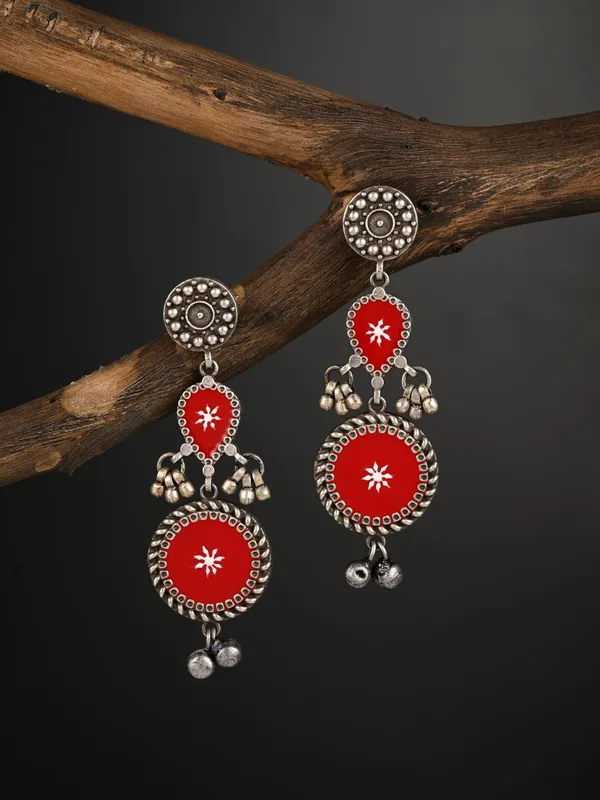 Hand_Painted_Circular_Drop_Earrings