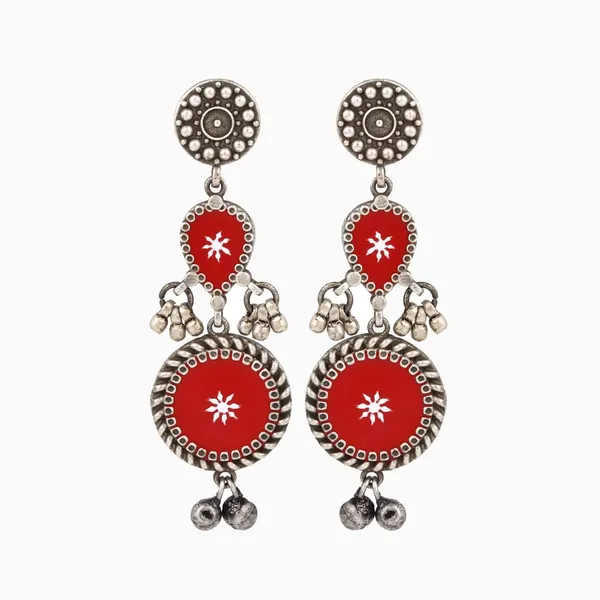 Hand_Painted_Circular_Drop_Earrings