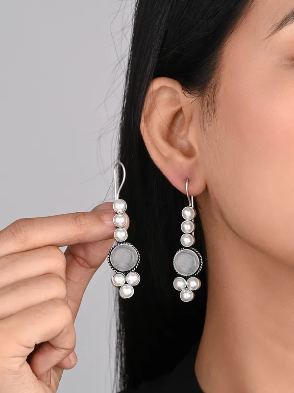 Pearl_&_Stone_Drop_Earring
