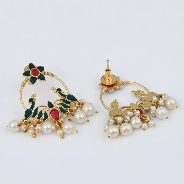 Gold-Plated_Chandbali_Earrings_with_AD_Stones_&_Meenakari